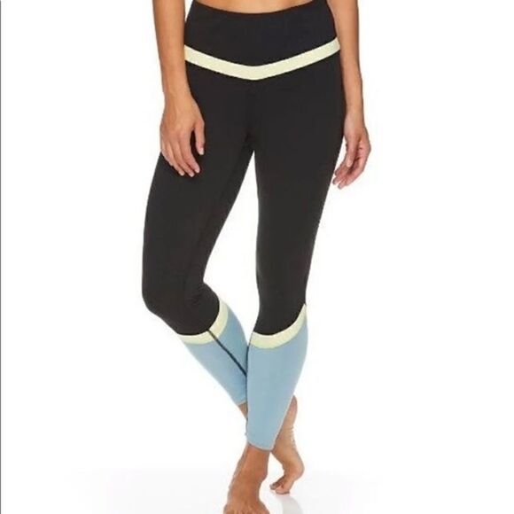 NWT GAIAM OM High-Waisted ColorblockLeggings - Picture 1 of 7